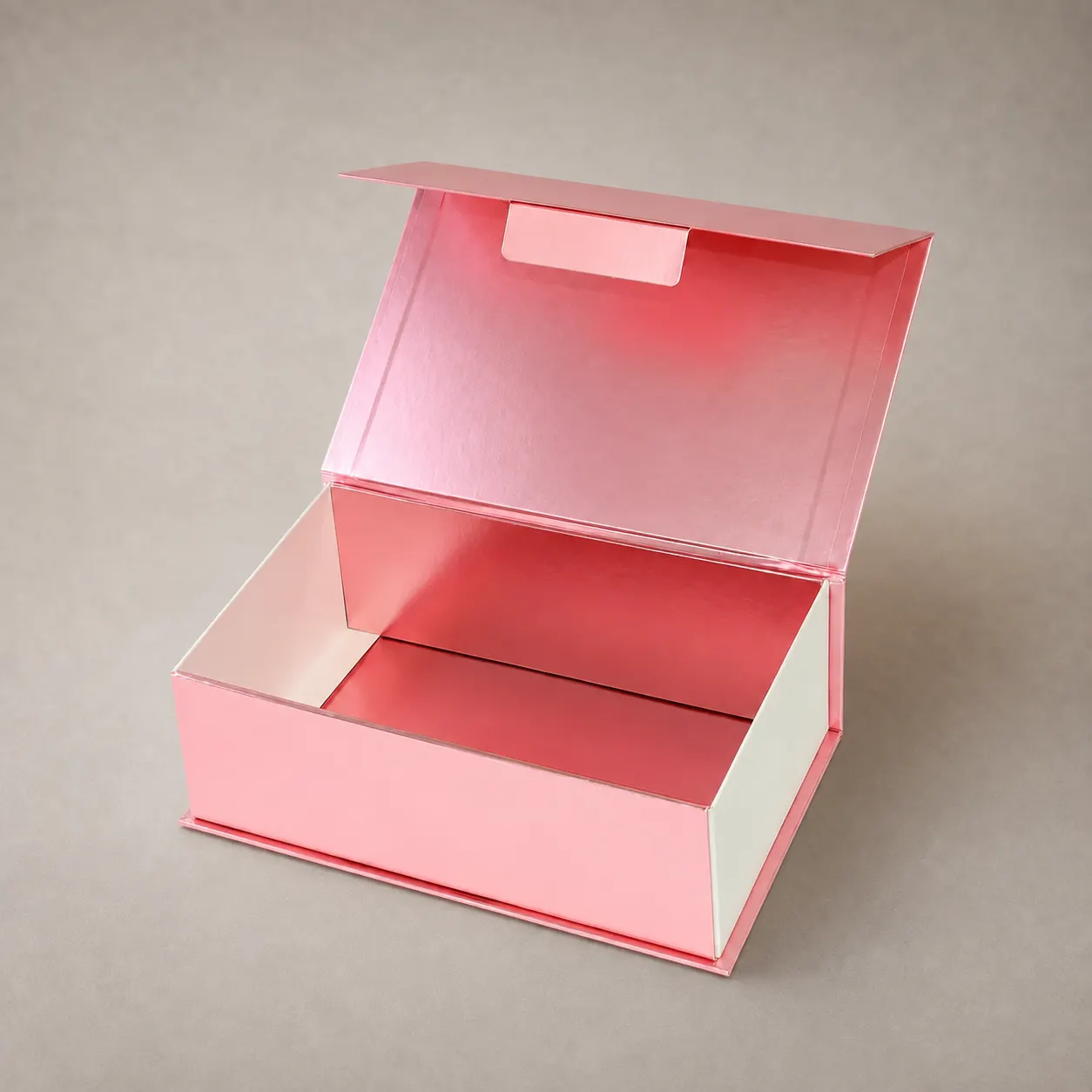 Luxury Metallic Rose Gold Magnetic Collapsible Folding Gift Box — image 1 of 4