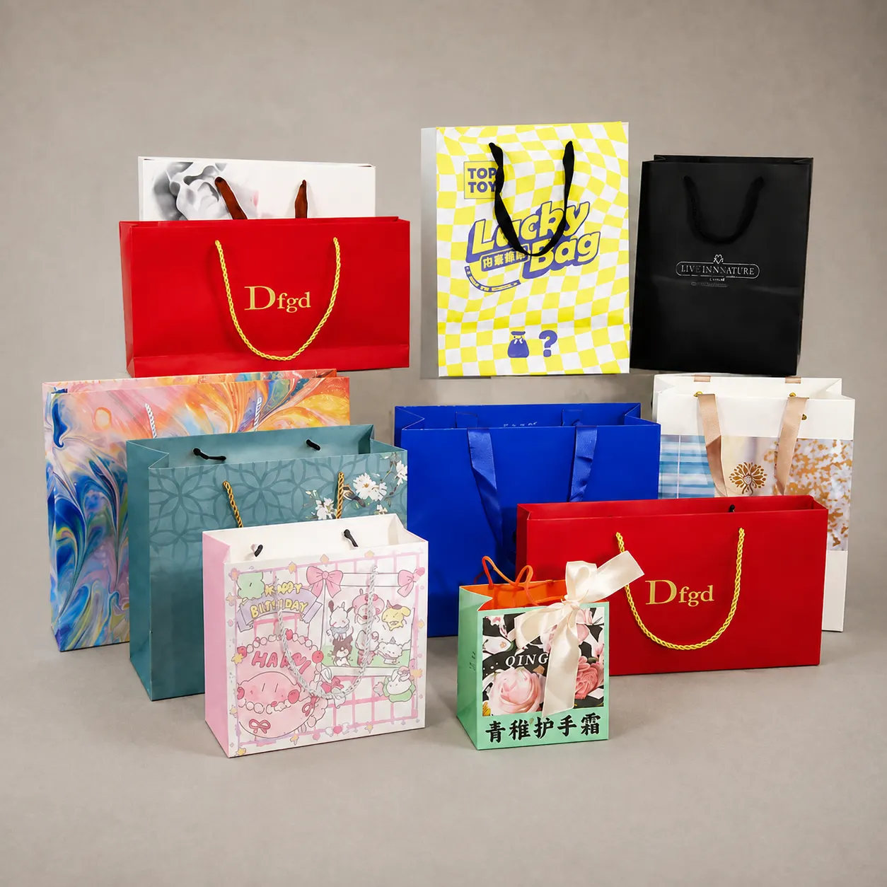 Custom Luxury Printed Paper Tote Bags Series — image 1 of 4