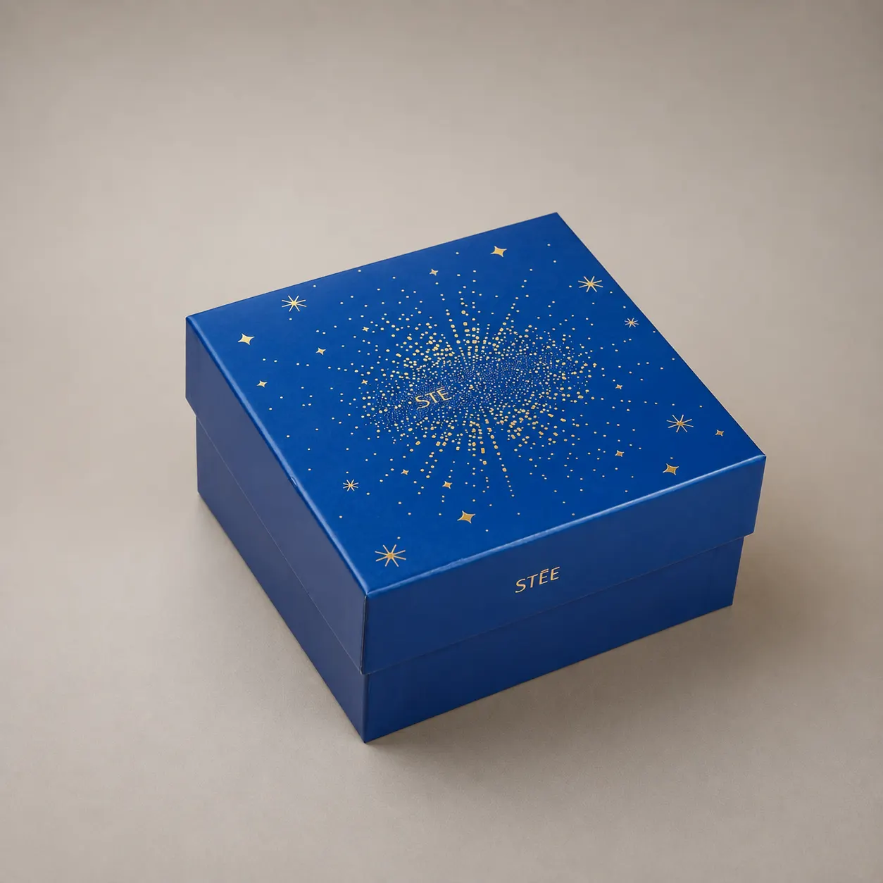 Luxury Royal Sapphire Blue & Gold Starlight Celestial Rigid Gift Box — image 1 of 4