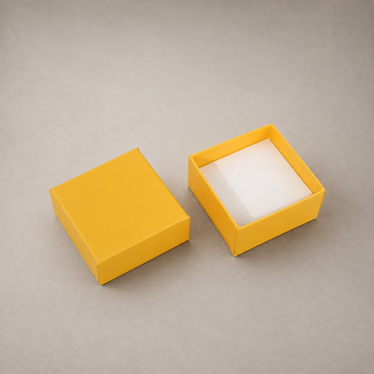 Luxury Vibrant Sunshine Yellow Lift-Off Lid Rigid Gift Box — image 1 of 4