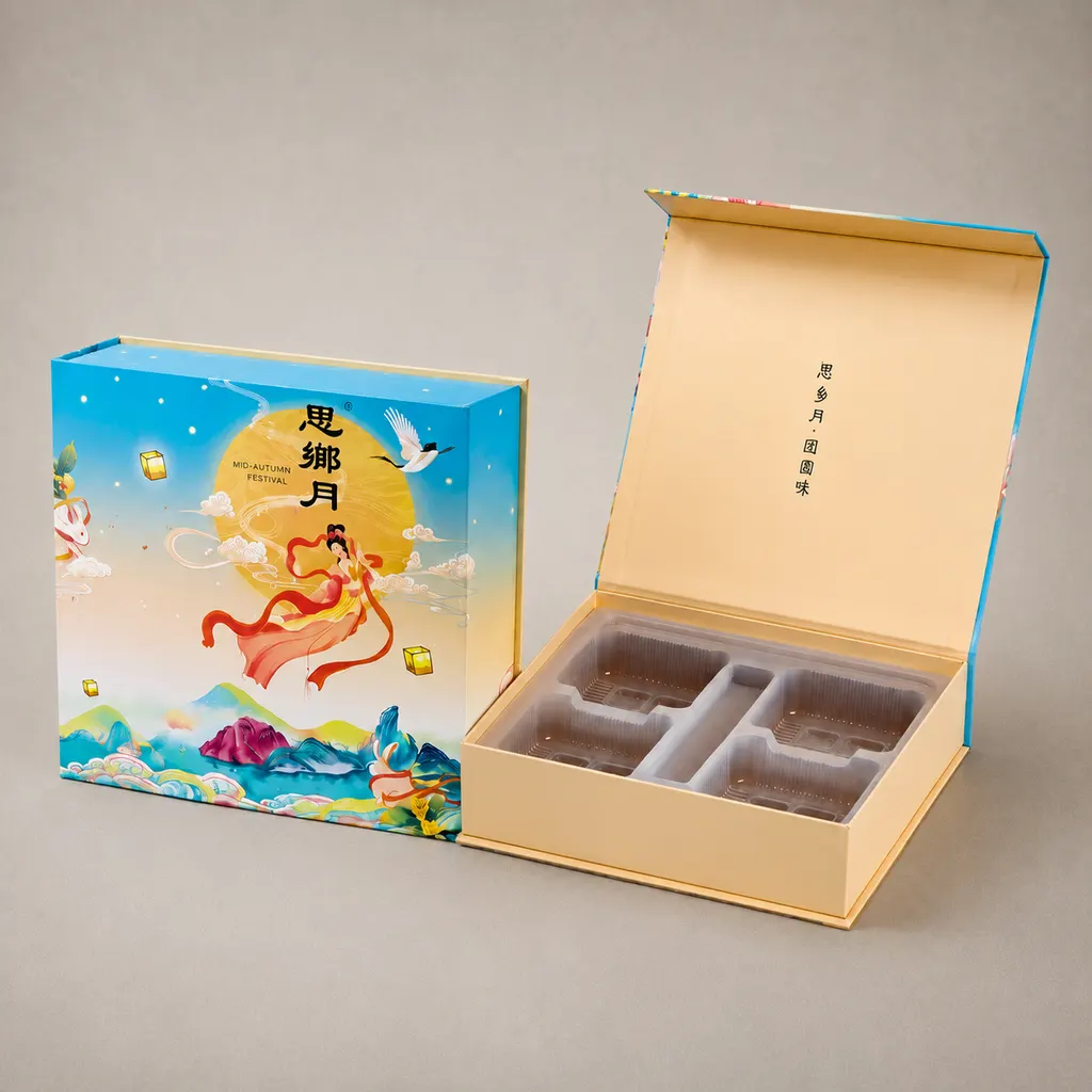 Luxury Mid-Autumn Moon Goddess Book-Style Mooncake Rigid Box — image 1 of 4