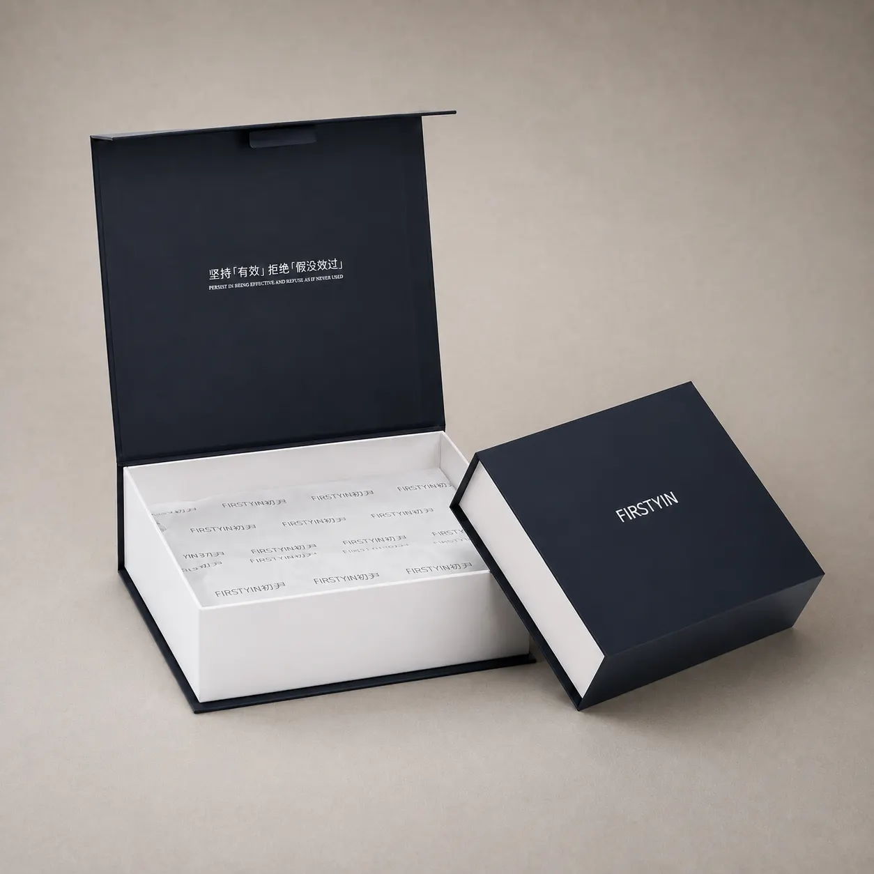 Luxury Midnight Navy Book-Style Rigid Box — image 1 of 4