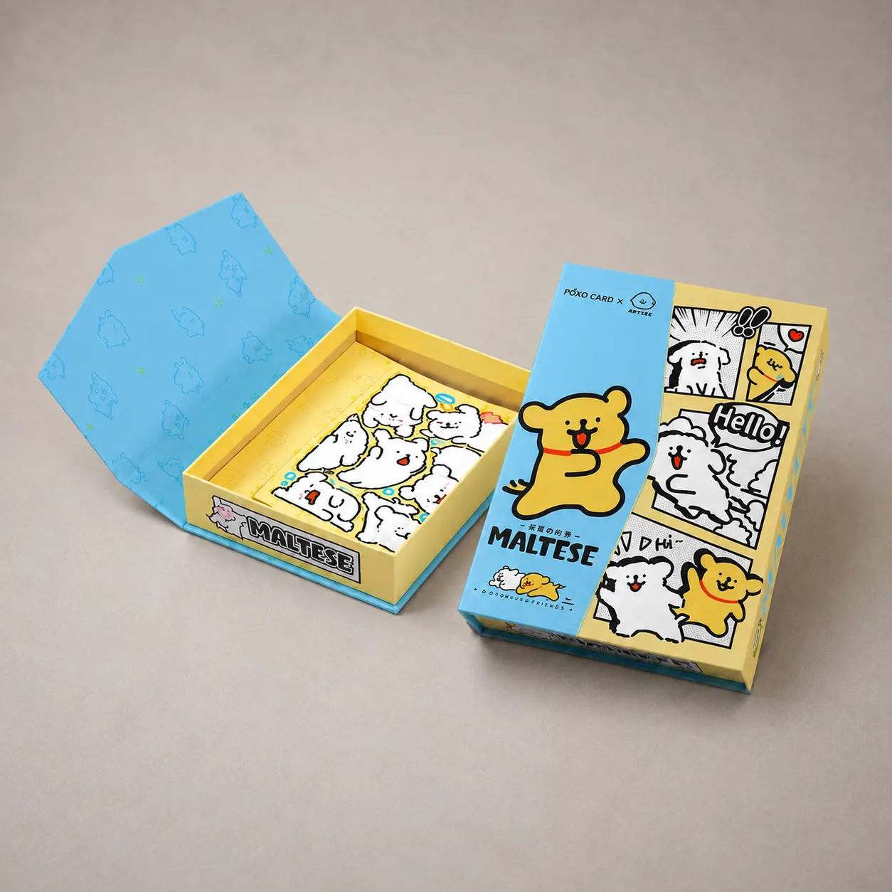 Playful Comic Illustrated Book-Style Magnetic Rigid Gift Box — image 1 of 4