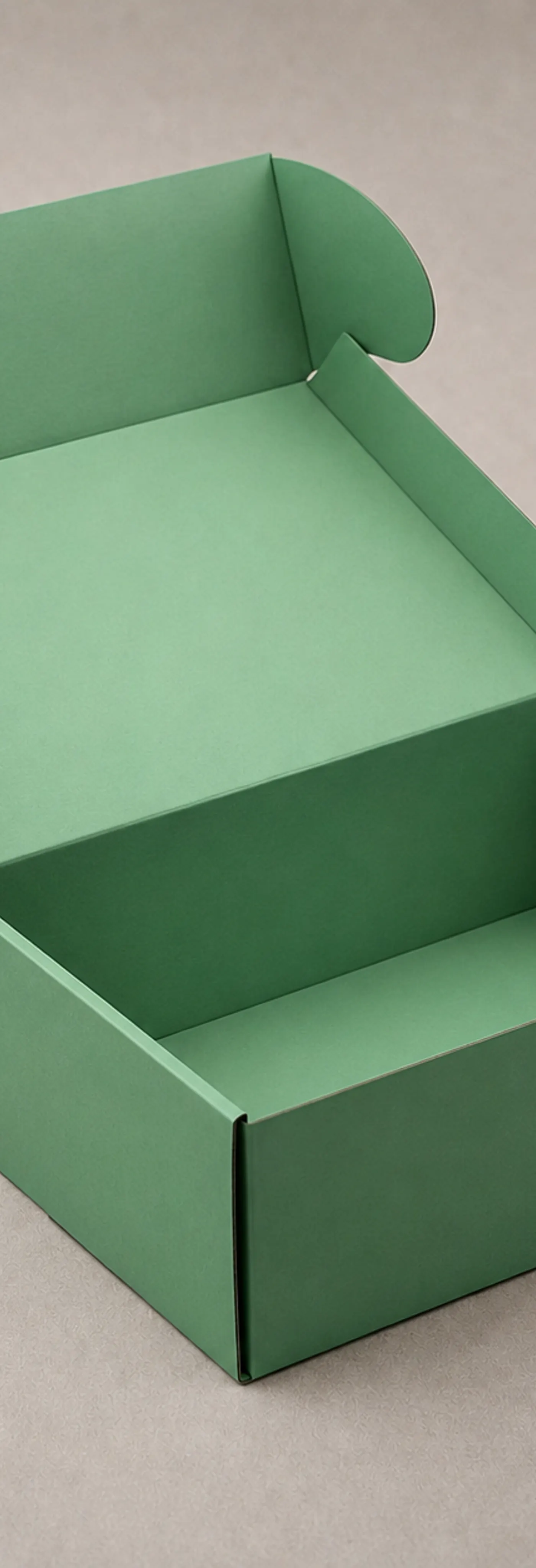 Jade Green Corrugated Roll-End Tuck-Front Mailer Box — image 1 of 4