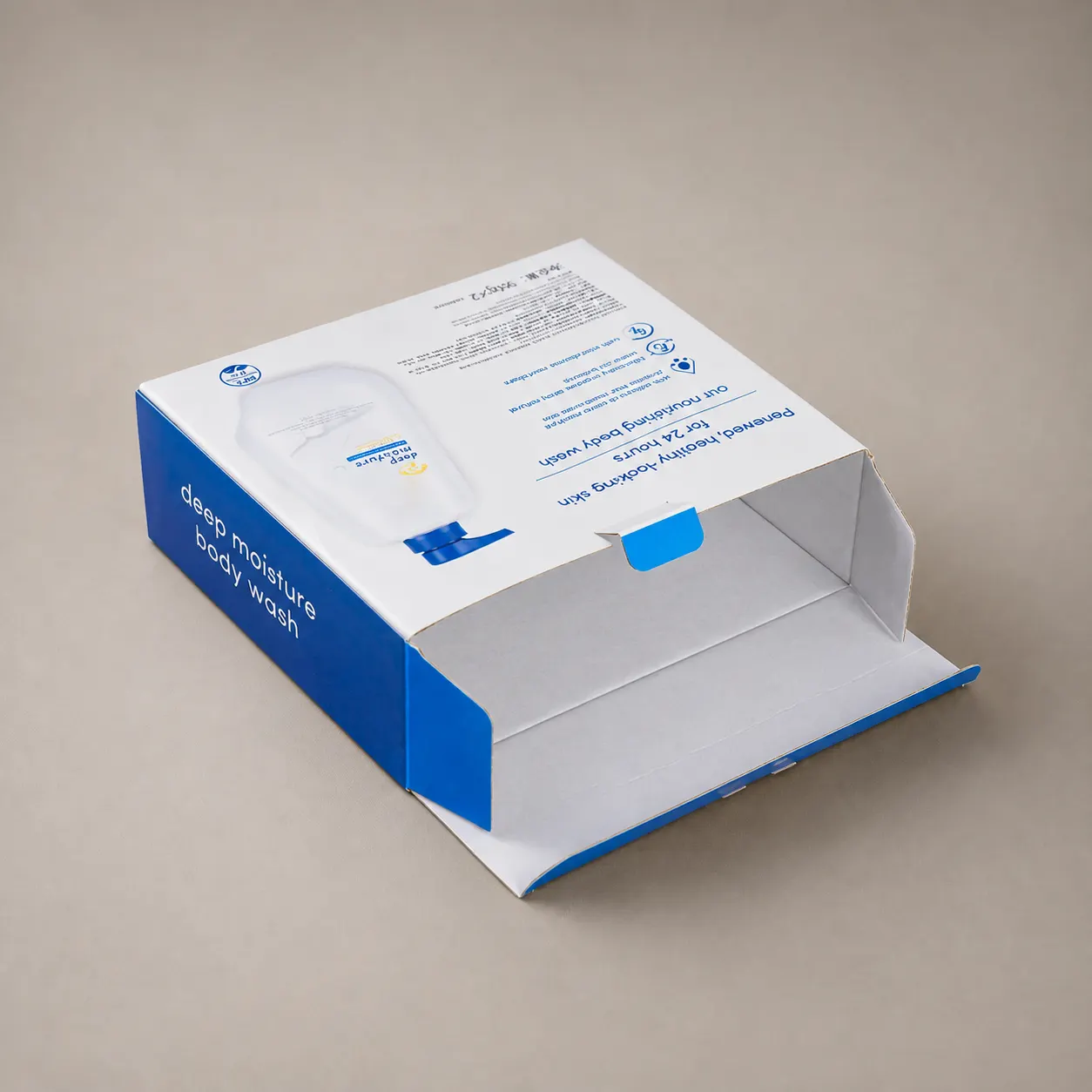 Custom Full Color Printed Auto Bottom Folding Card Box For Bath Product — image 1 of 4