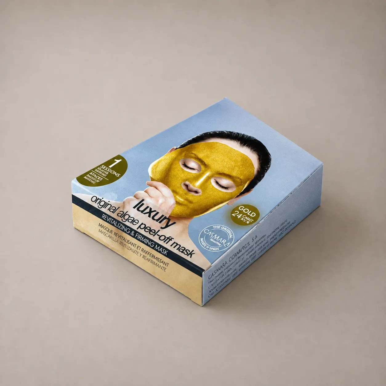 Custom Full Color Printed Tuck End Folding Card Box For Facial Mask — image 1 of 4