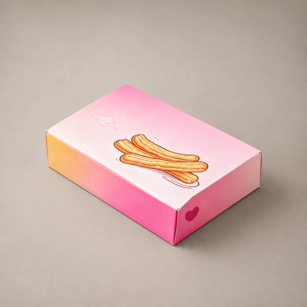 Custom Printed Foldable Card Box For Snack And Pastry Packaging — image 1 of 4