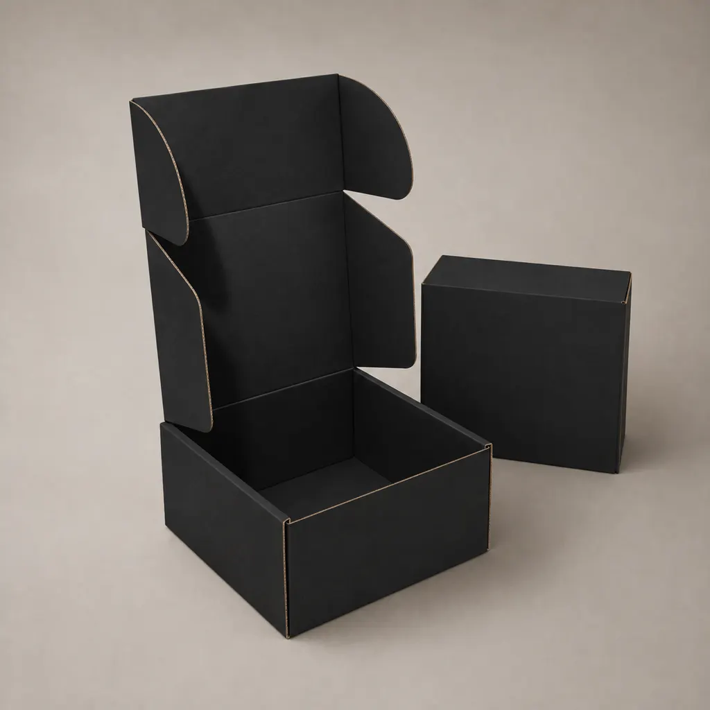 Custom Black Foldable Airplane Mailer Gift Box For Packaging — image 1 of 4