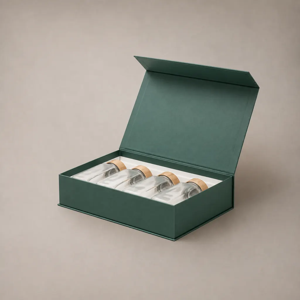 Custom Magnetic Flip Book Shaped Rigid Gift Box With Insert Tray — image 1 of 4
